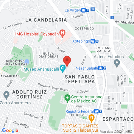 Estética y barberia "museo" map