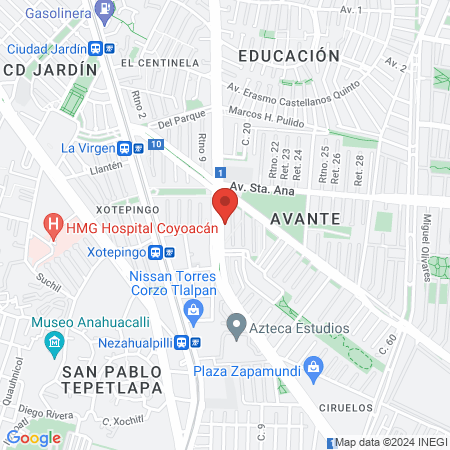 Consultorio de Ginecología y Obstetricia Avante map