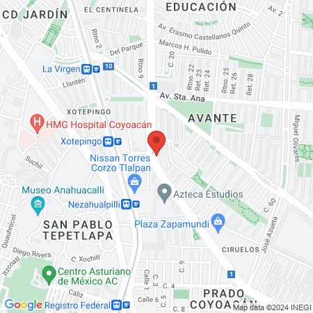 Dra. Carmen Damián map