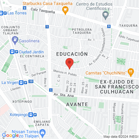 Lesiones Deportivas Fisoterapeuta"Arqueios" Coyoacan, Ciudad de Mèxico map