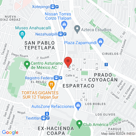 Dentista, Clinica Dental DENTE Espartaco map