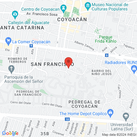 Estética Adriana map