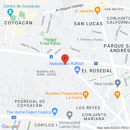 Dr Alatriste Santiago Jose map