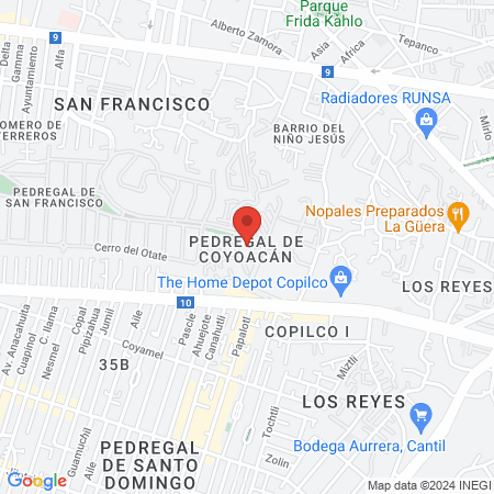 Dr. Alfonso Maya, Pediatra map