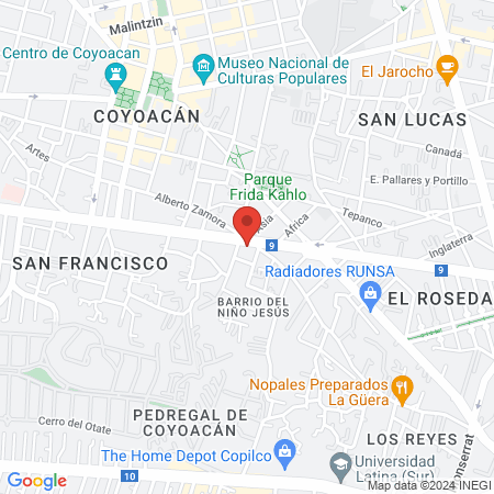 Dra Carballo Quiroz Ana Maria map