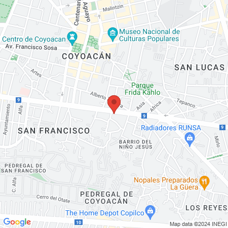 PODOLOGOS NUÑEZ ROA map