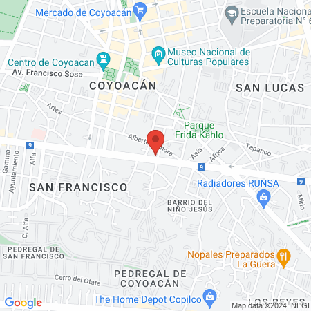 Dr. Sergio Iván González Olvera, Otorrinolaringólogo map