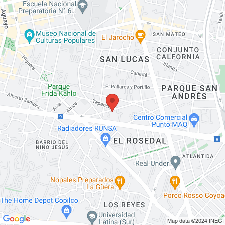 Dra. Alejandra Evangelina map