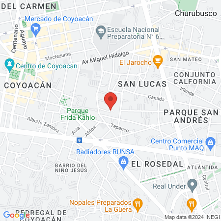 Matrix Spa & Massage México City map