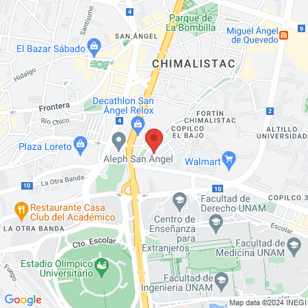 AM Depilación Copilco map