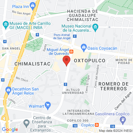 Clínica Dental Dentalay sucursal Universidad map