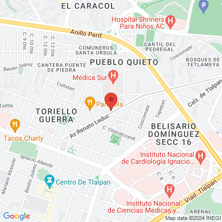 The Barber's Spa México (Tlalpan) map