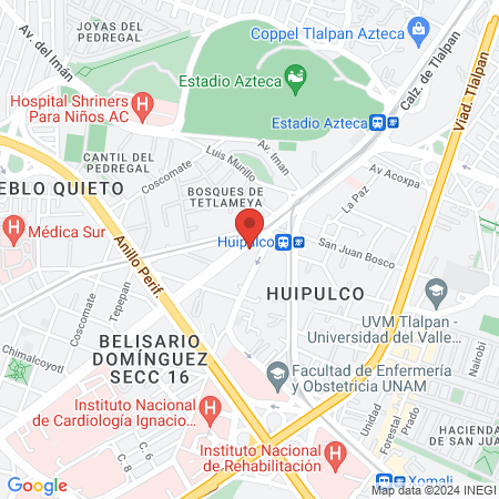 CRC TLALPAN map