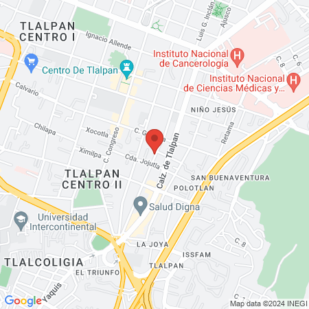 Yoga Tlalpan Sur map