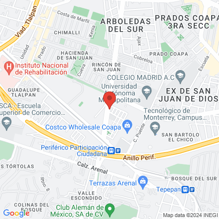 Amelia Centro de Bienestar map