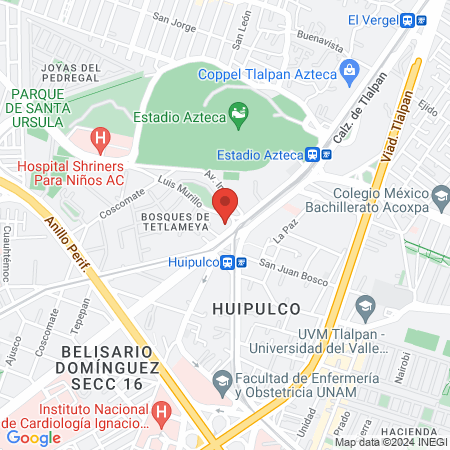 Carlos Felipe Romero Ureste Dentista Coyoacán map