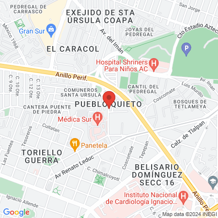 Fisioterapeuta Enrique Mendoza Colin map