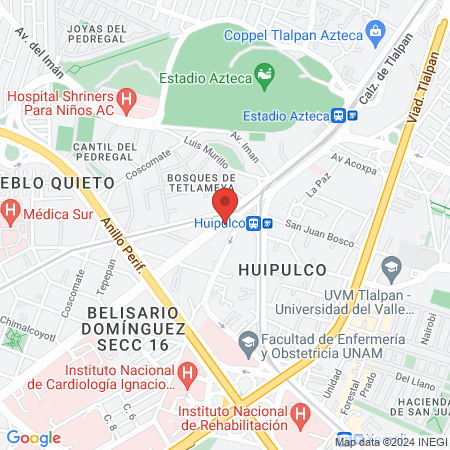 Veterinaria Huipulco map