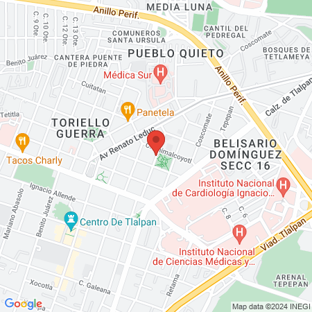 Médica Veterinaria del Parque map