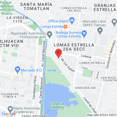 Proctologia ( Sur DF) map