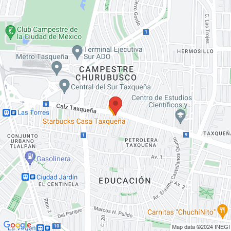 Orange GYM TAXQUENA map