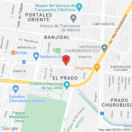 Fitnessriverollcdmx map
