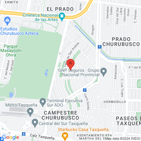 Dra. Roxana Hernandez map