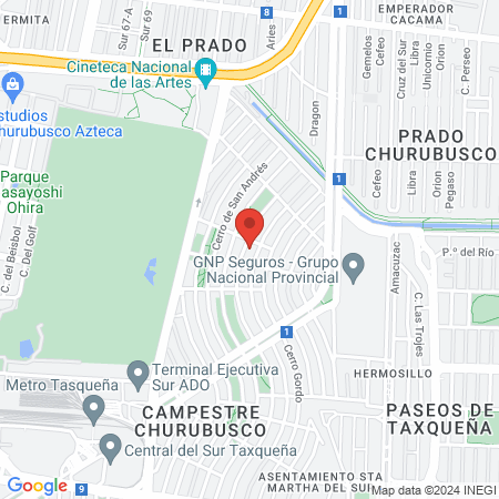 Vida y Bienestar map