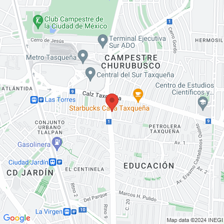 Clínica Hipebarica la Guadalupana map