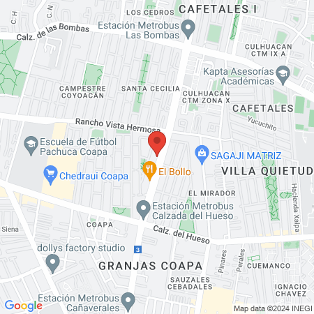 Orange Gym Cafetales map