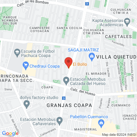 Universo Pilates Villa Coapa map