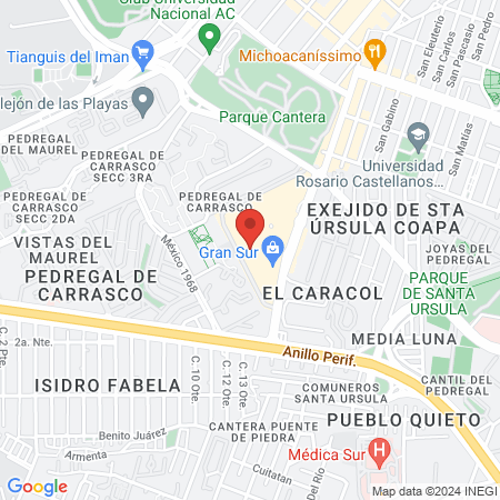 dentalia Gran Sur map