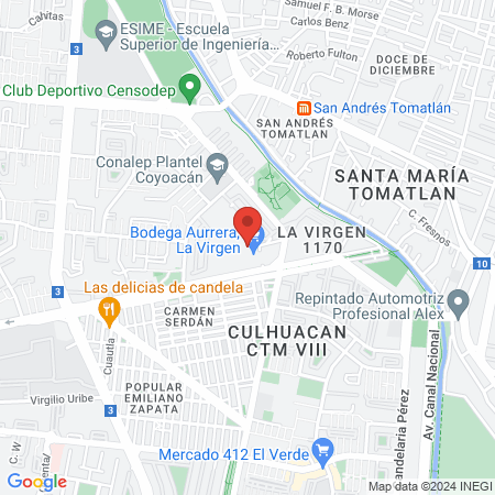 Sonrident La Virgen map