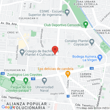 Amer Máster Culhuacán map