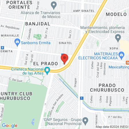 Twist Spa Churubusco Cdmx map