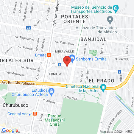 Instituto De Seguridad Y Servicios Sociales De Los Trabajadores Del Estado map