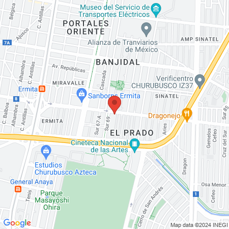 Cardiología veterinaria México CDMX map