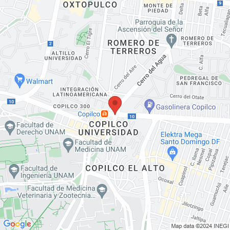 Mi Consultorio Eje 10 Aztecas map