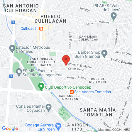 Salón de belleza Estética Yungerad map