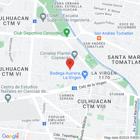 Dra. Beatriz Cerda De la O map