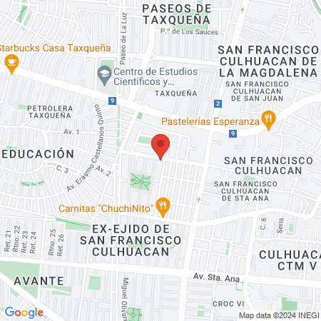 Cbsu San Fco Culhuacan map