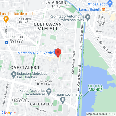 Estética Minerva Rojero map