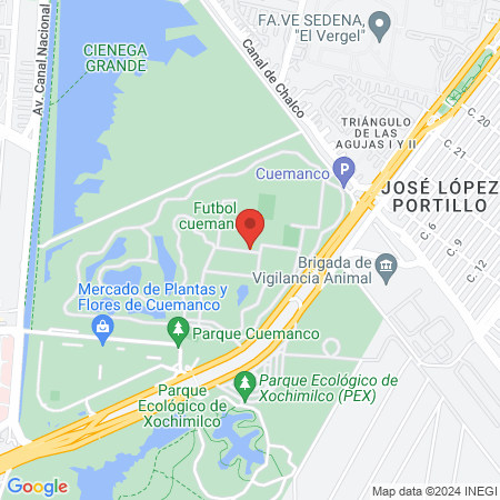 Escuela de fútbol y fuerzas básicas Nido Cuemanco (Centro Águila) map