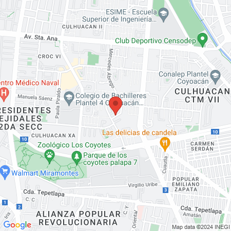 Dra. Verónica Zugey Chávez Helguera. Ginecóloga, Medicina General map