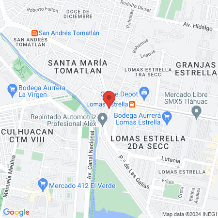 Caution GYM Lomas Estrella map