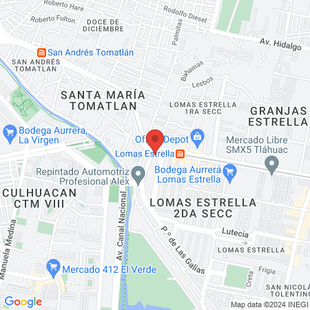 More fitness Lomas Estrella map