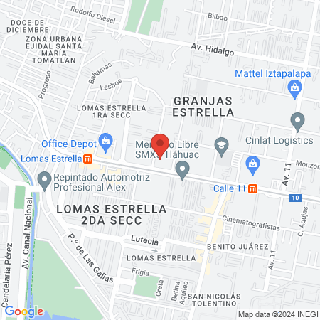 Hospital De Hispano Mexicana Hosp De Nst map