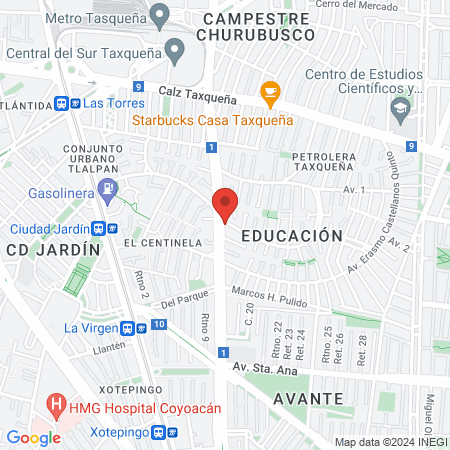 Dra. Larissa Bear. map