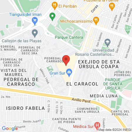 CM Innovando La Belleza Gran Sur map