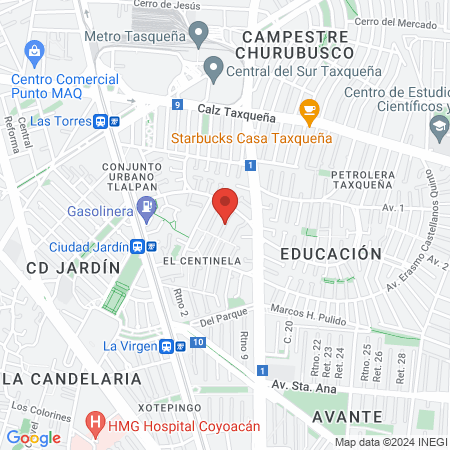 Dr Jaime Jimenez Resendis map